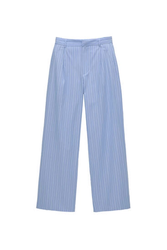 Pantalon style pyjama à rayures - pull&bear
