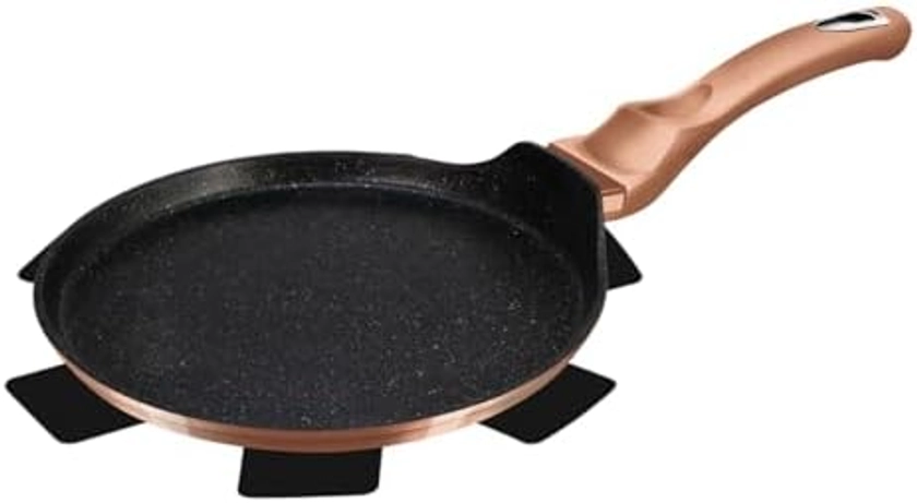 Berlinger Haus Metallic Line- Rose Gold Edition Saucepan, 28 cm, Metallic Line Rose Gold Edition BH/6180 rose gold stainless steel 18/8 : Amazon.com.be: Home & Kitchen