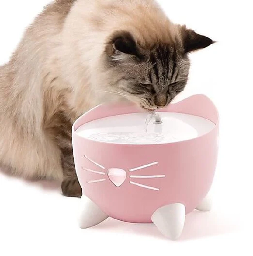 Catit - Fontaine à eau Pixi Rose pour Chat - 2,5L