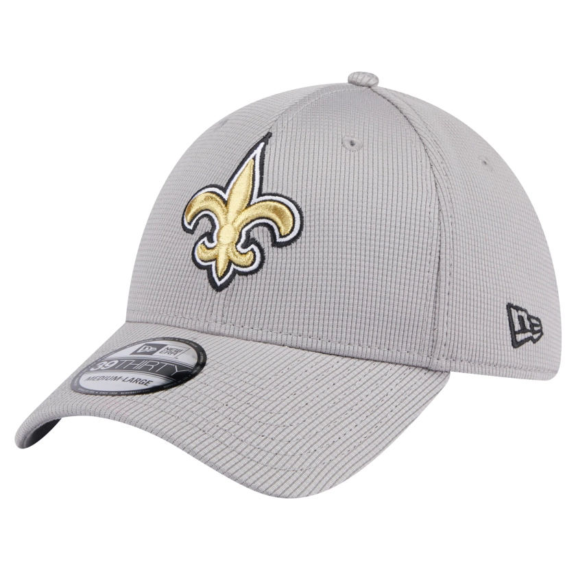 Men's New Era Gray New Orleans Saints Active 39THIRTY Flex Hat