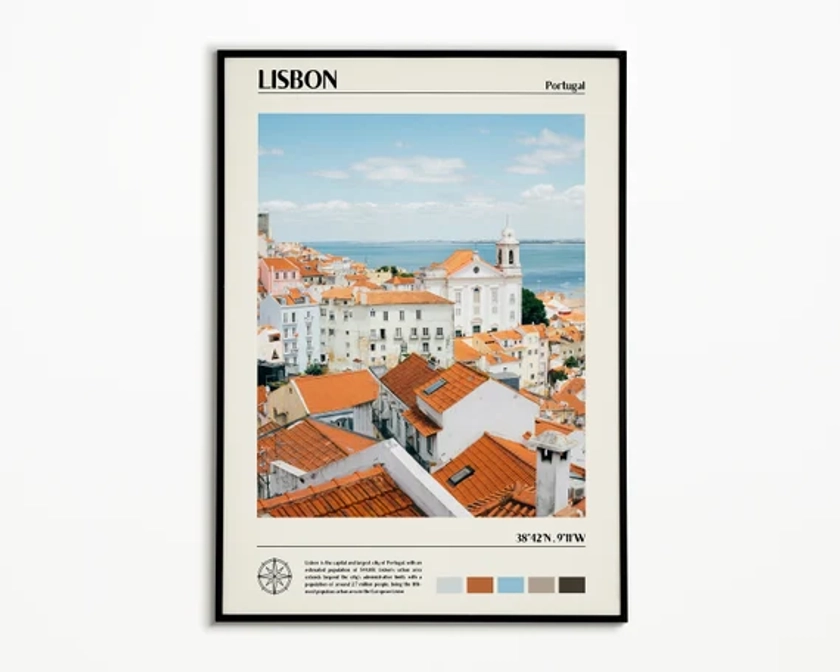 Lisbon Print, Lisbon Art, Lisbon Poster, Lisbon Photo, Lisbon Wall Decor, Portugal Print, Digital Download Printable