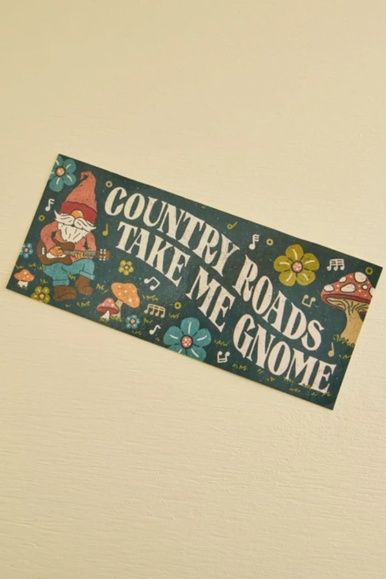 EBX Country Gnome Car Bumper Sticker