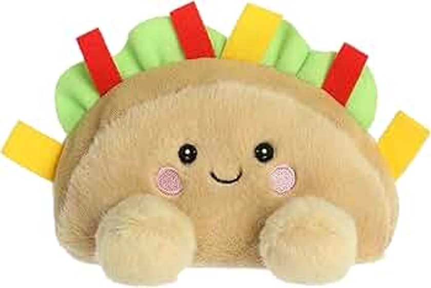 Aurora® Adorable Palm Pals™ Fiesta Taco™ Stuffed Animal - Pocket-Sized Play - Collectable Fun - Brown 5 Inches