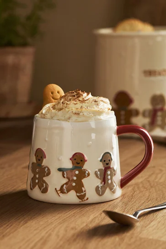 Buy Natural Gingerbread Friends Mug from the Next UK online shop