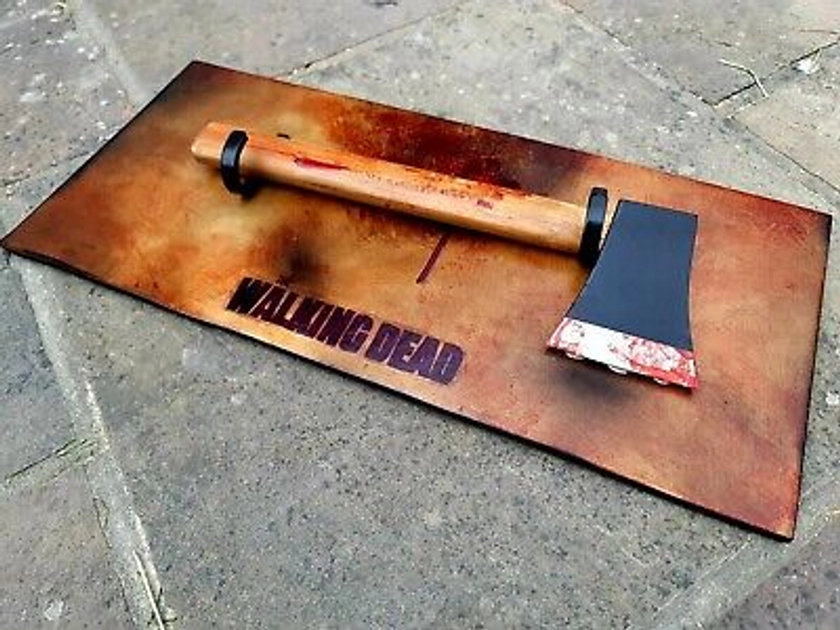 Rick's Hatchet from 'The Walking Dead' 1:1 Scale Replica Prop with Display Stand | eBay