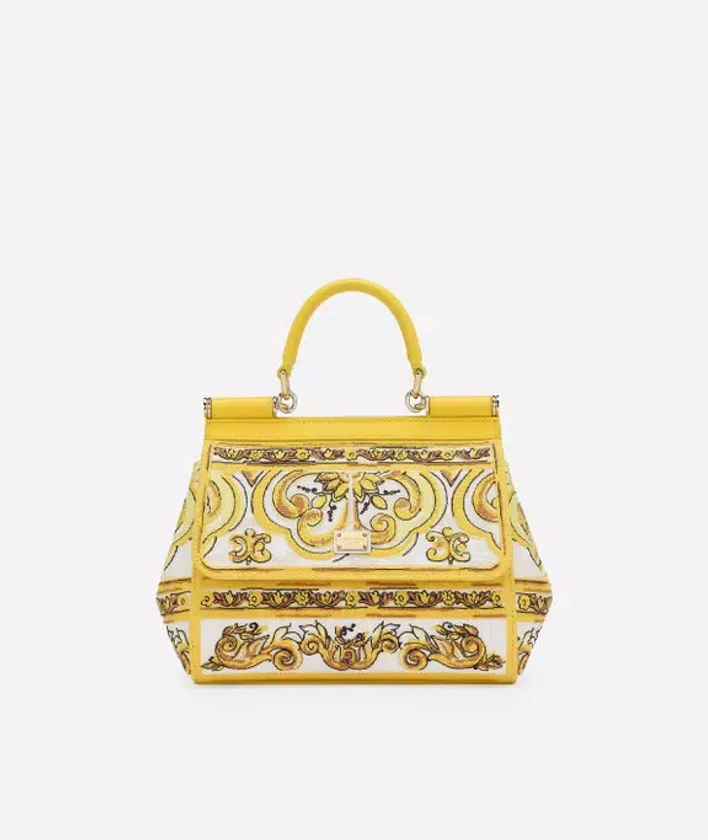 Small Devotion top-handle bag in White for Women | Dolce&Gabbana® US