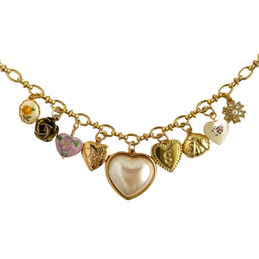 Make Your Own Gold Custom Charm Necklace