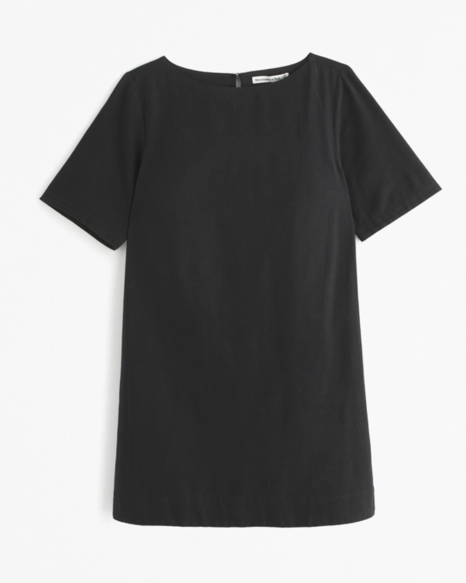 Women's Linen-Blend T-Shirt Dress | Women's Dresses & Jumpsuits | Abercrombie.com