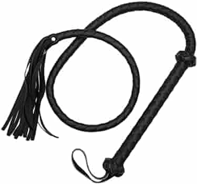 YFCQBB Whip Black Horse Whip Horse Whip Crop Faux Leather Whip