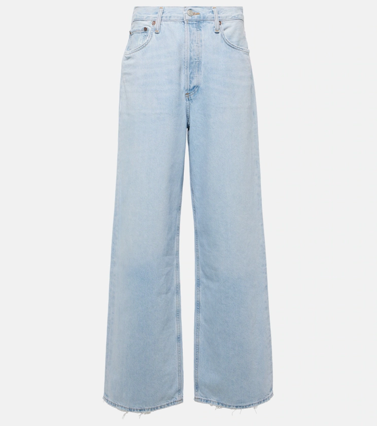 Low Slung Baggy wide-leg jeans in blue - Agolde | Mytheresa