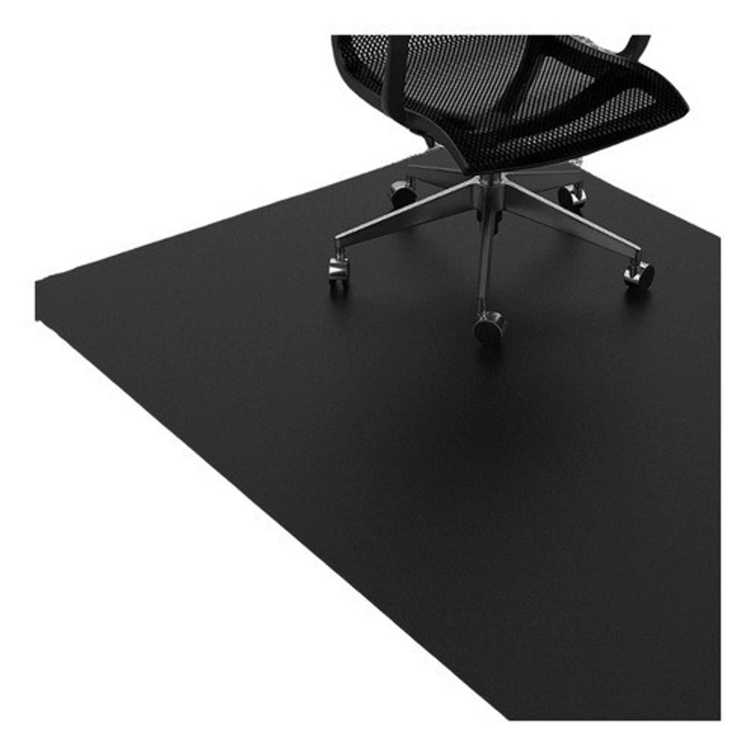 Tapete Grande Protetor De Piso Cadeira Dello 120x100cm Preto | Shopee Brasil