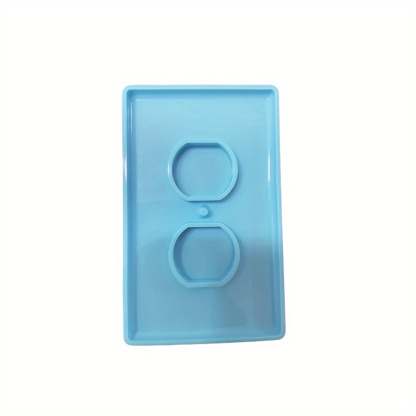 1pc Light Switch Cover Resin Molds, Switch Socket Panel Plaster Mold For Epoxy Resin, Switch Socket Panel Epoxy Molds, Switch Plate Silicone Mold Outl