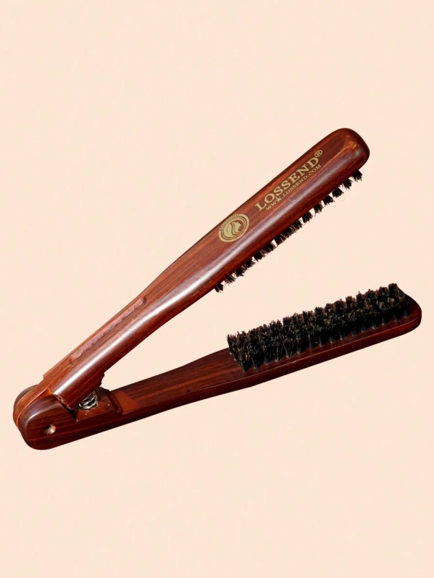 1pc Hair Comb Straightening Hairbrush For Styling, Curling And Hair Care, Made Of Solid Wood With Spray Painting,Hair Brush For Thick Coarse Hair – Use For Smoothing And Straight Hair Styles