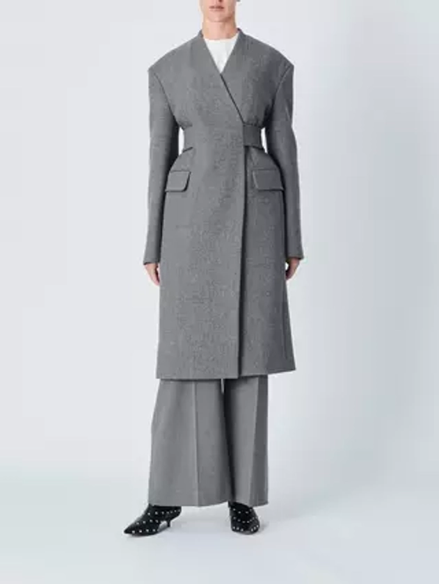 John Lewis x A.W.A.K.E. MODE Belted Coat, Grey