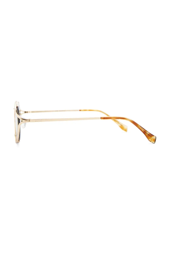 Banbe The Sampaio Sunglasses in Gold & Olive | REVOLVE