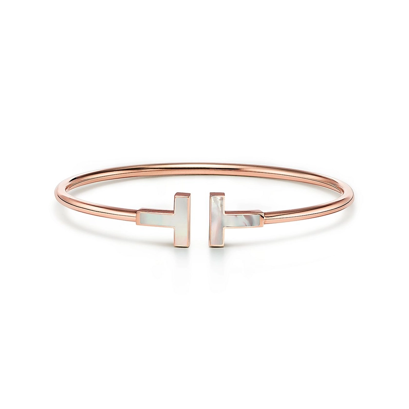 Tiffany TWire Bracelet in Rose Gold with Mother-of-pearl