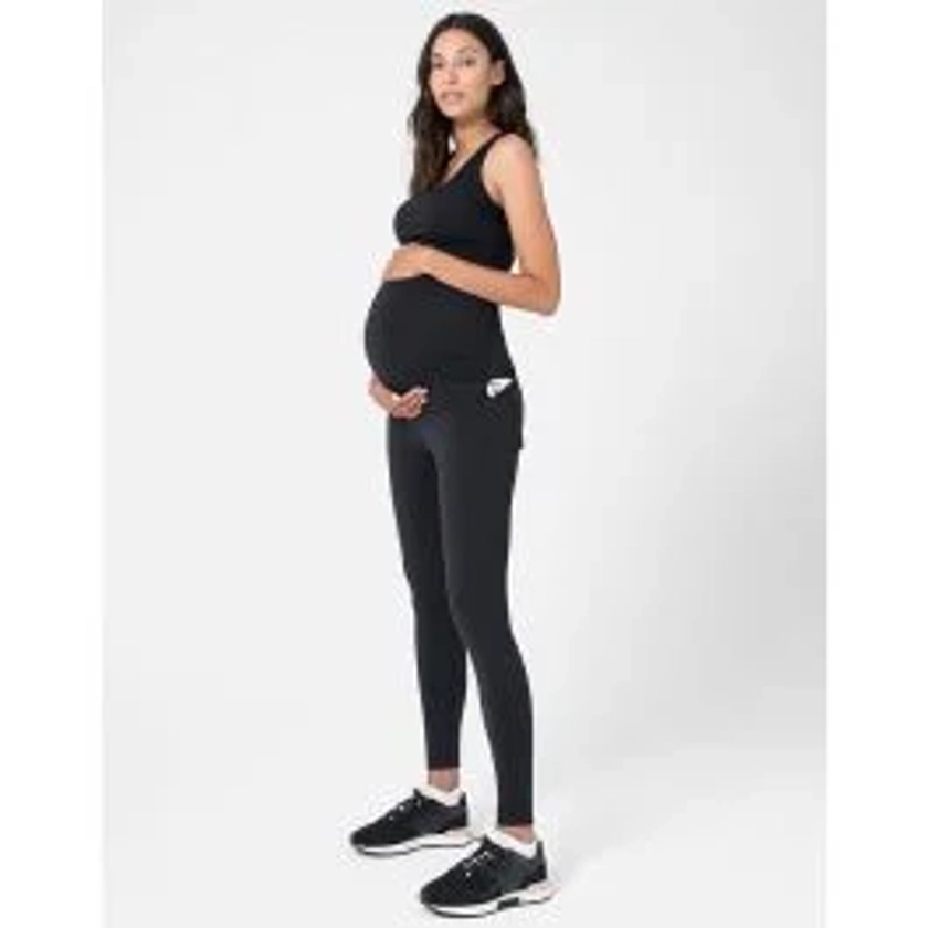 Black Bump & Back Support Maternity Leggings