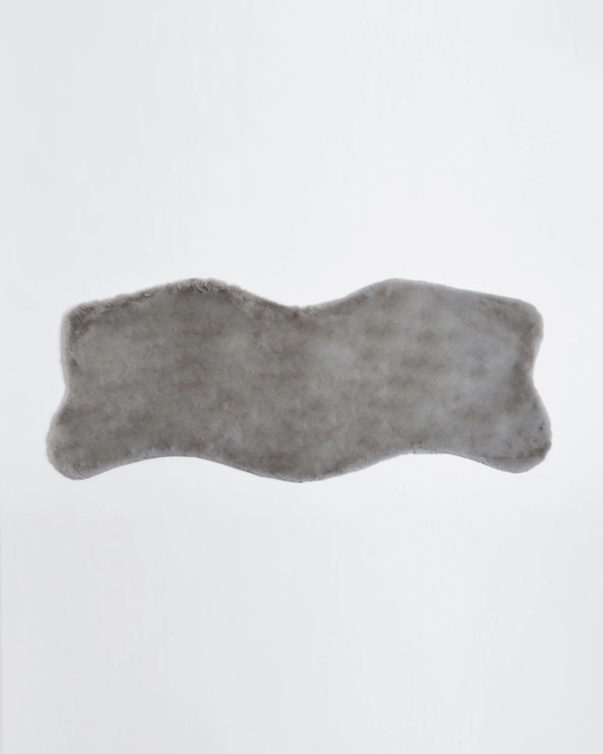 Hiba Smoke | Faux Fur Rug