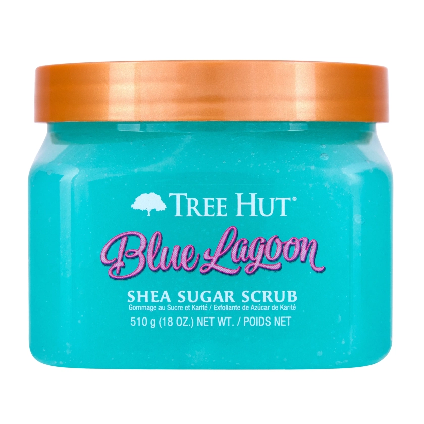 Tree Hut Blue Lagoon Shea Sugar Exfoliating & Hydrating Body Scrub, 18 oz.