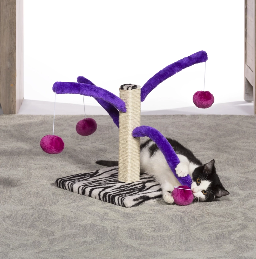Tucker Murphy Pet™ Hoang Power Paws Plush Cat Scratching Post & Reviews | Wayfair