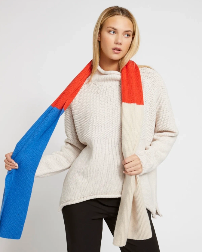 Carolyn Donnelly The Edit Cashmere Blend Colourblock Scarf - Dunnes Stores