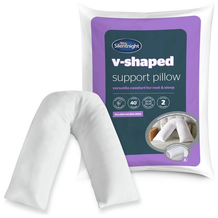 Buy Silentnight V-Shaped Support Pillow with Pillowcase | Pillows | Argos