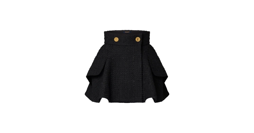 Les collections de Louis Vuitton : Mini-jupe portefeuille en tweed