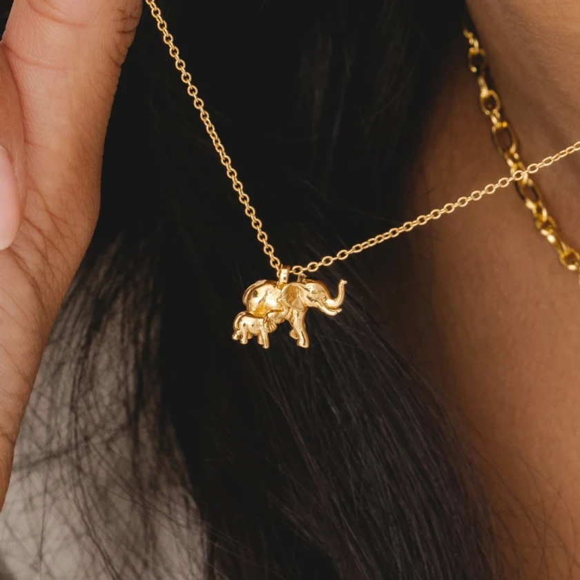 Elephant Necklace by Rani & Co.