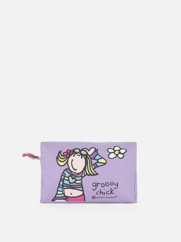 Groovy Chick Canvas Wash Bag