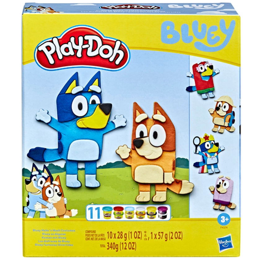 Play-Doh Bluey Make 'N Mash Costumes Dough Playset