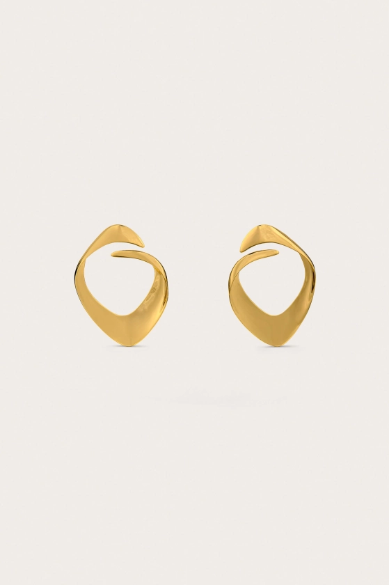 LOLA EARRING - SHINY BRASS