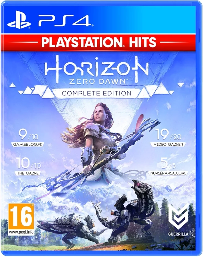 Sony, Horizon Zero Dawn PS4, 1 Joueur, Version Physique avec CD, En Français, PEGI 16+, Jeu pour PlayStation 4