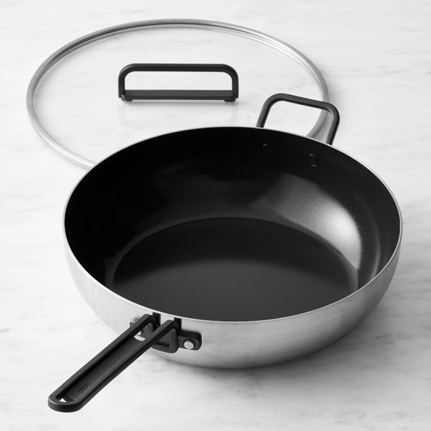 GreenPan™ Stanley Tucci™ Stainless-Steel Ceramic Nonstick 6.5-Qt. Essential Stanley Pan