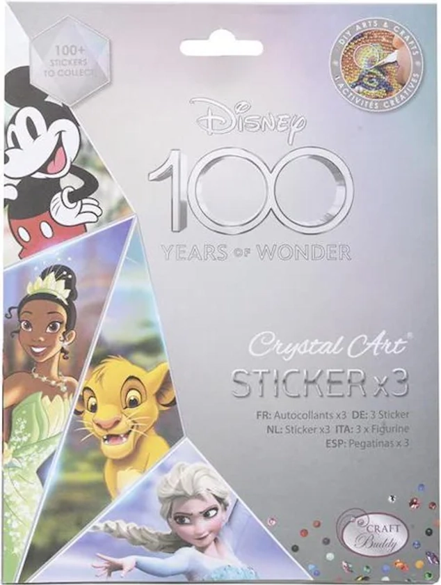 Craft Buddy Crystal Art Disney 100 autocollants (1 x)