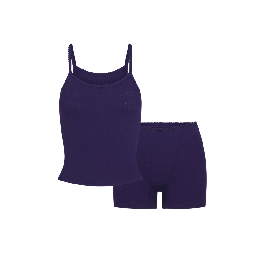 LOGO POINTELLE CAMI AND BOXER SET | CONCORD