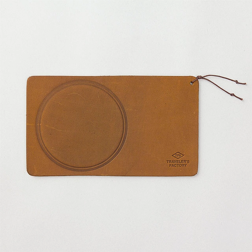 Traveler's Factory Leather Coaster Square [07100-564] - Camel