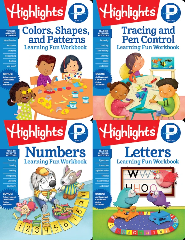 Highlights Preschool Learning Workbook Pack | Indigo