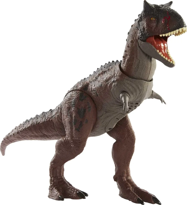 Jurassic World Camp Cretaceous Control ‘N Conquer Carnotaurus Toro Large Dinosaur, Primal Attack Feature, Sounds, Map & Stickers, Ages 4 Years & Up​ - GNL07