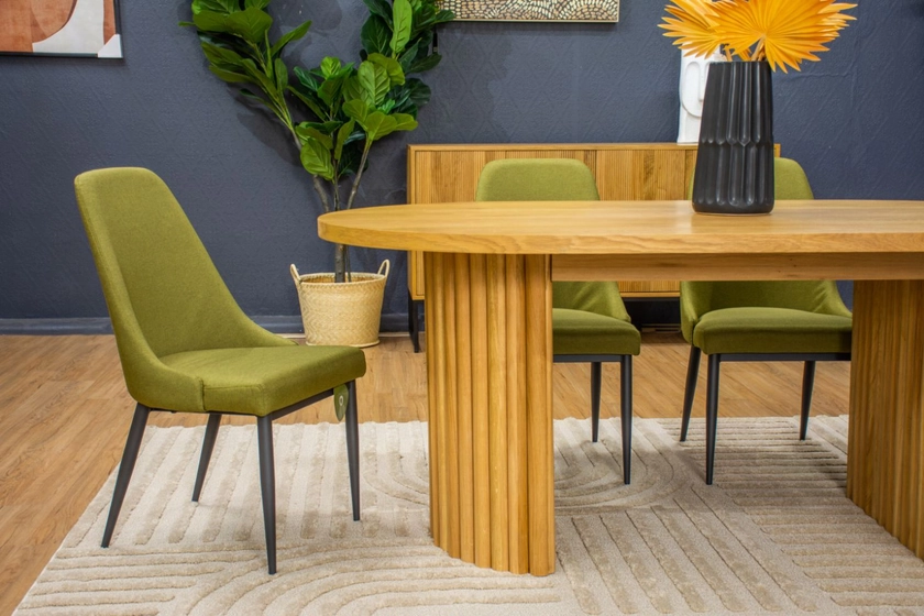 Apollo Dining Table in Black or Oak – HaggleCo Home + Furniture