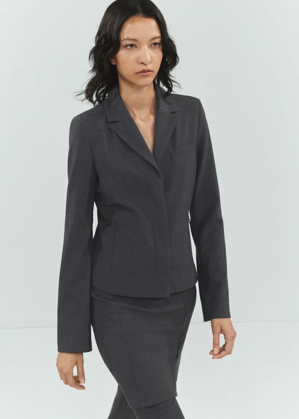 Fitted zipper jacket - Woman | MNG Australia