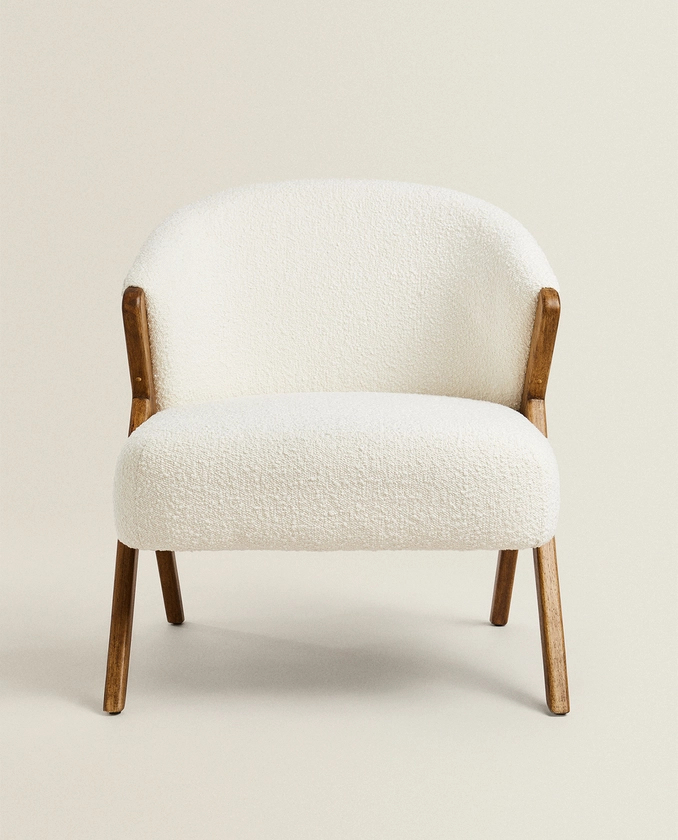 UPHOLSTERED BOUCLÉ ARMCHAIR | Zara Home United Kingdom