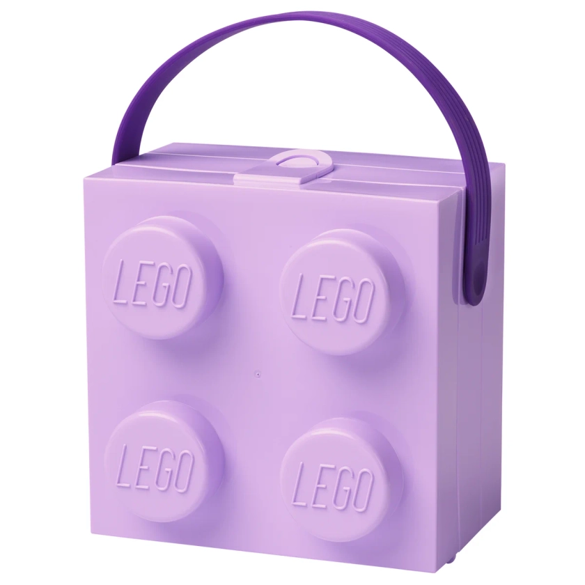 Room Copenhagen Lunch box Lego avec poignée, lavande | Finnish Design Shop
