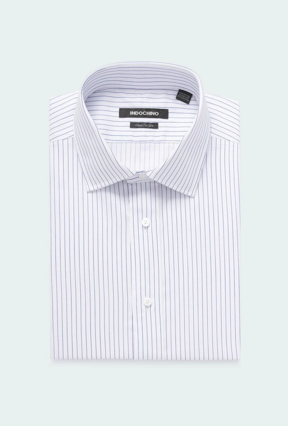 Denton Stripe Navy Shirt