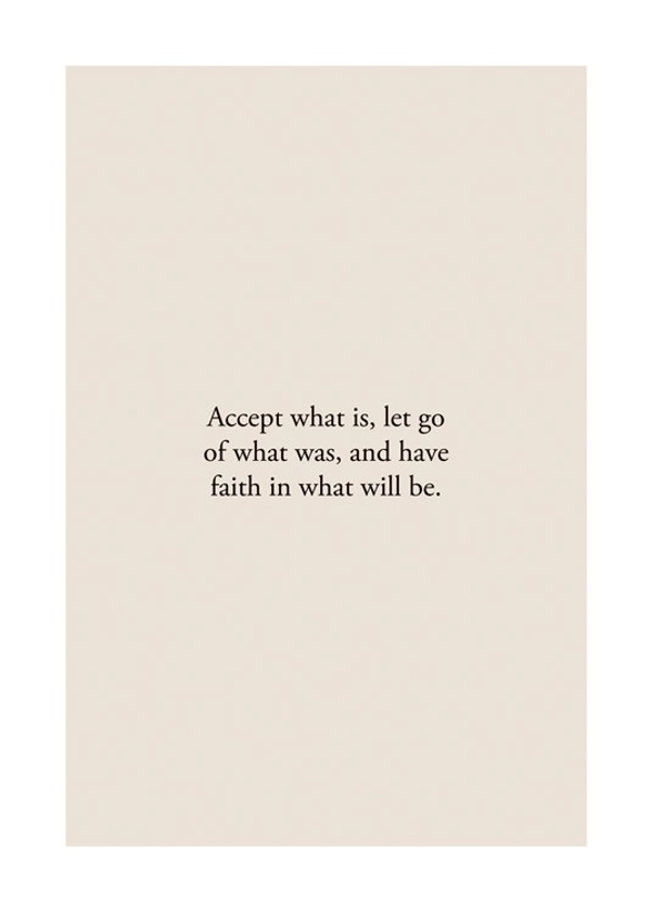 Accept What Is Affiche