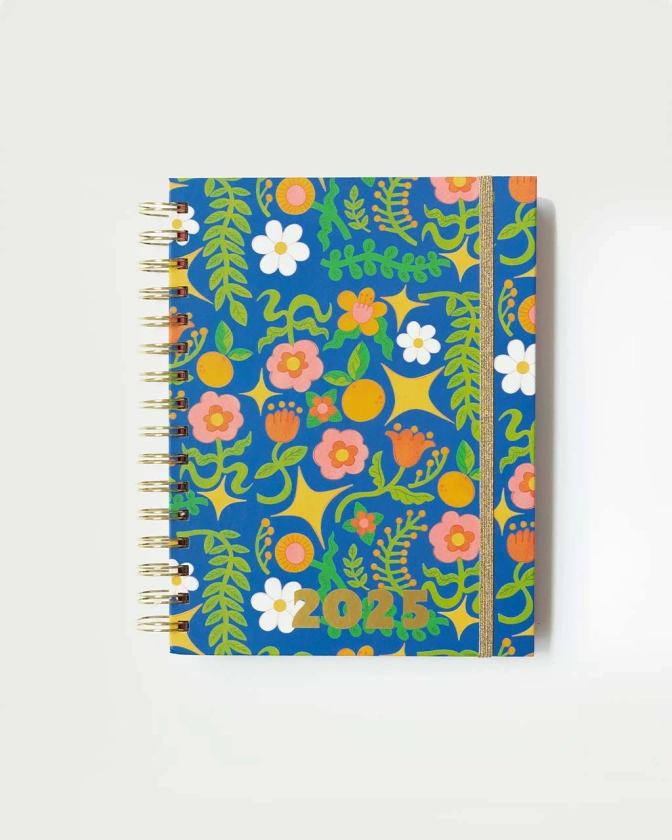 Medium 12-Month Annual Planner - Flowers and Plants