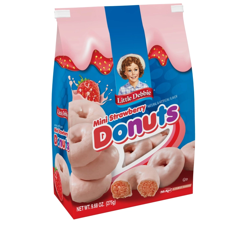 Little Debbie Strawberry Mini Donuts (Bagged), 9.68 oz