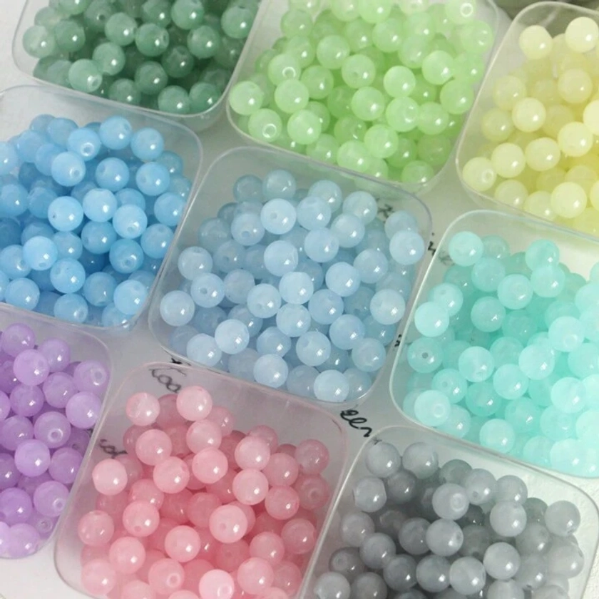 20g Assorted Color Plastic Bowknot & Heart Shaped Beads For DIY Jewelry Making, Suitable For Daily Wear For Women And Men (Image For Reference Only)