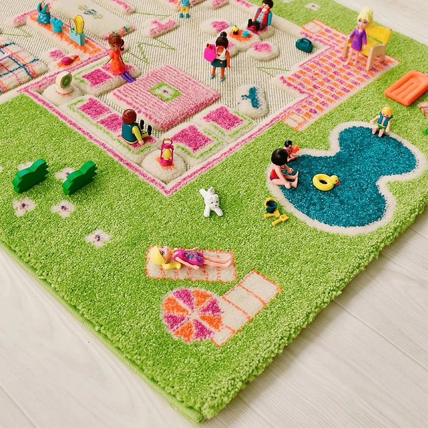 IVI Playhouse 3D Montessori Play Mat, Non-Toxic, Stain Resistant, Educational Activity Toys for Girls