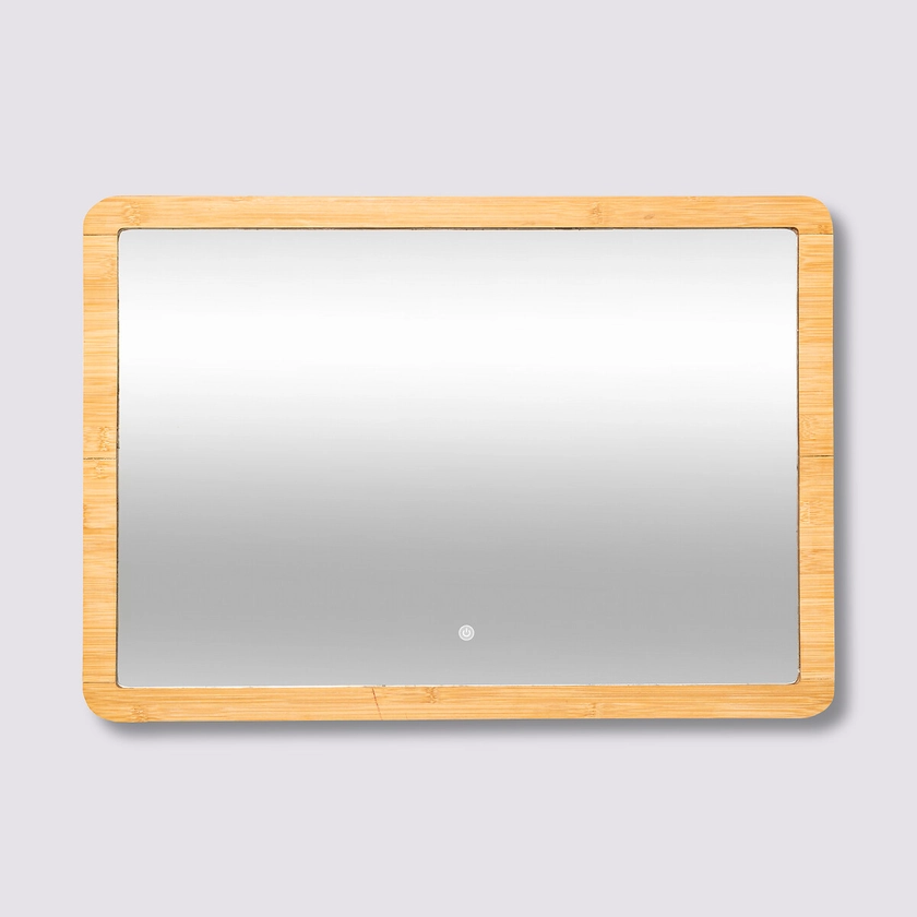 Miroir rectangle à led 66x47cm - Bambou | 5five