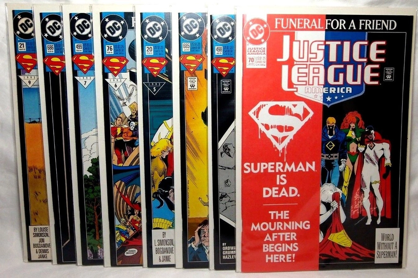 DC Funeral for a Friend 8 Books 1-7 And Prologue Very Hi-Grade Set